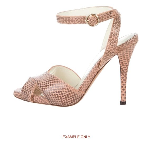 YSL Yves Saint Laurent Python Heels size 41 - Picture 1 of 6